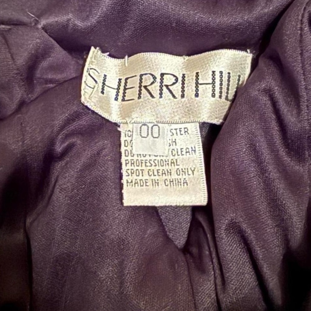 Sherri Hill Black Evening Gown 00 for prom or pageant  dress gown - Picture 6 of 7